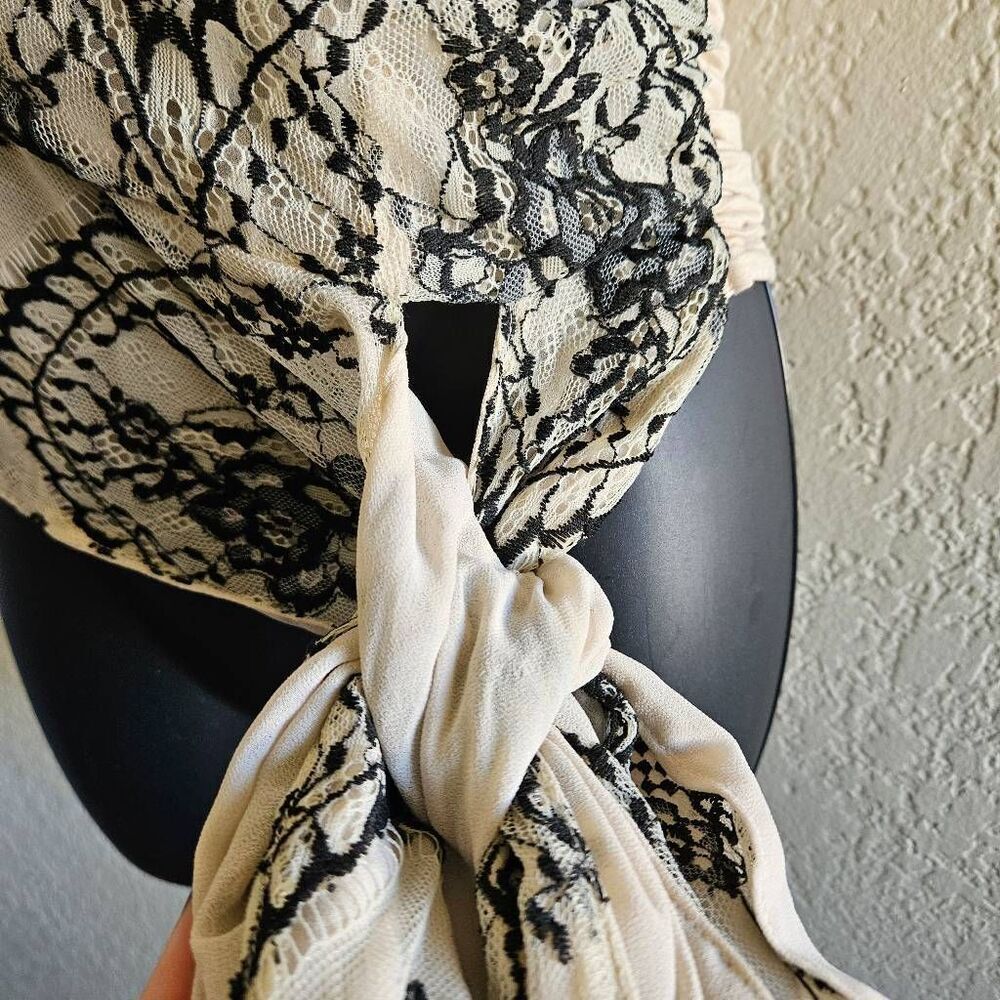 Anthropologie Dolan One-Shoulder Lace Top - Picture 5 of 11